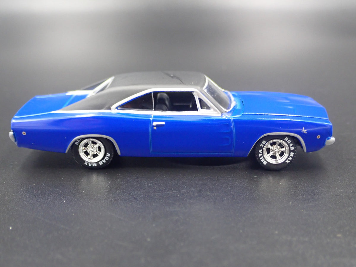 1968 DODGE CHARGER RARE 1:64 SCALE COLLECTIBLE DIORAMA DIECAST MODEL CAR-Burning Rubber Toy Company