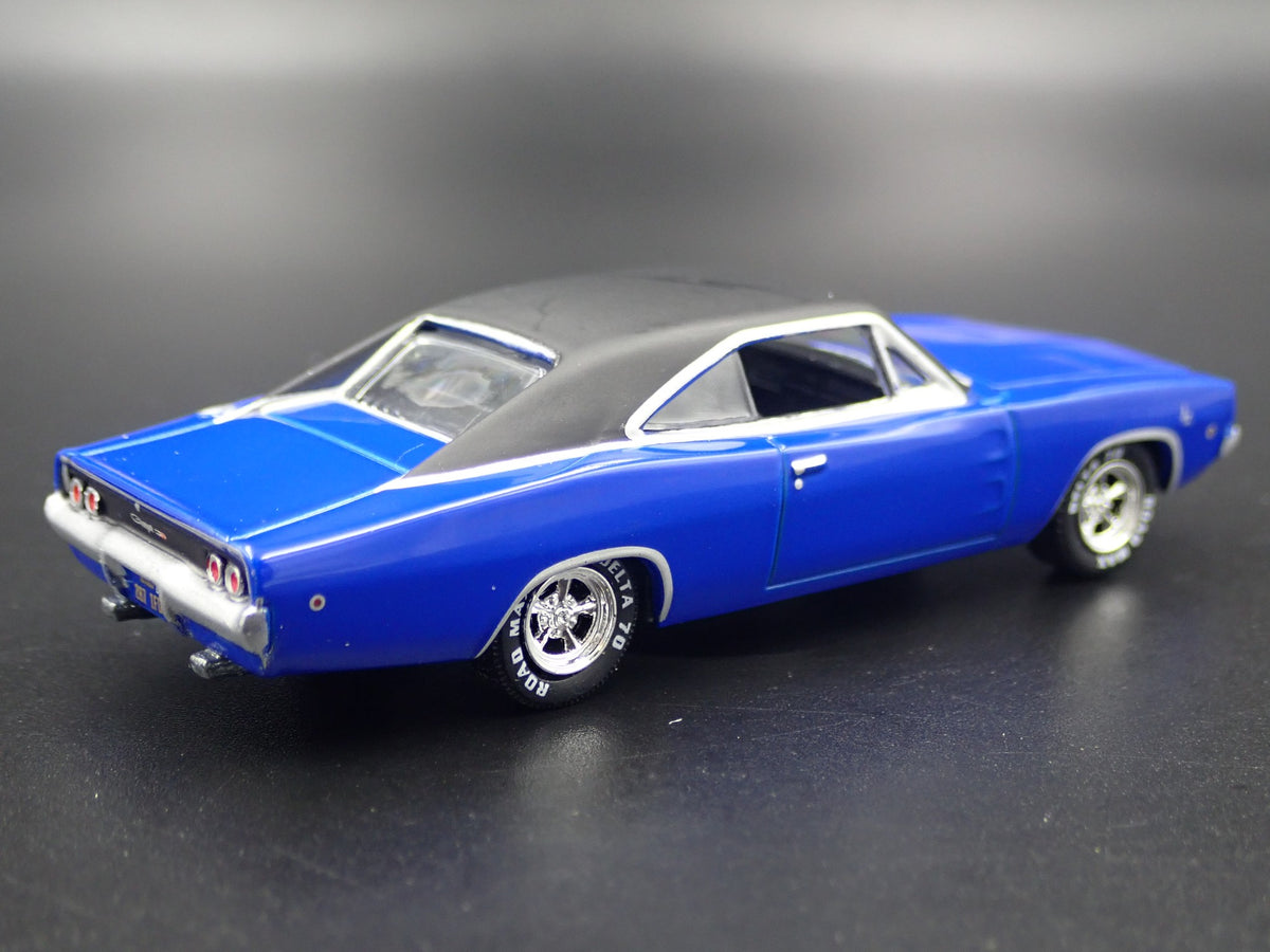 1968 DODGE CHARGER RARE 1:64 SCALE COLLECTIBLE DIORAMA DIECAST MODEL CAR-Burning Rubber Toy Company