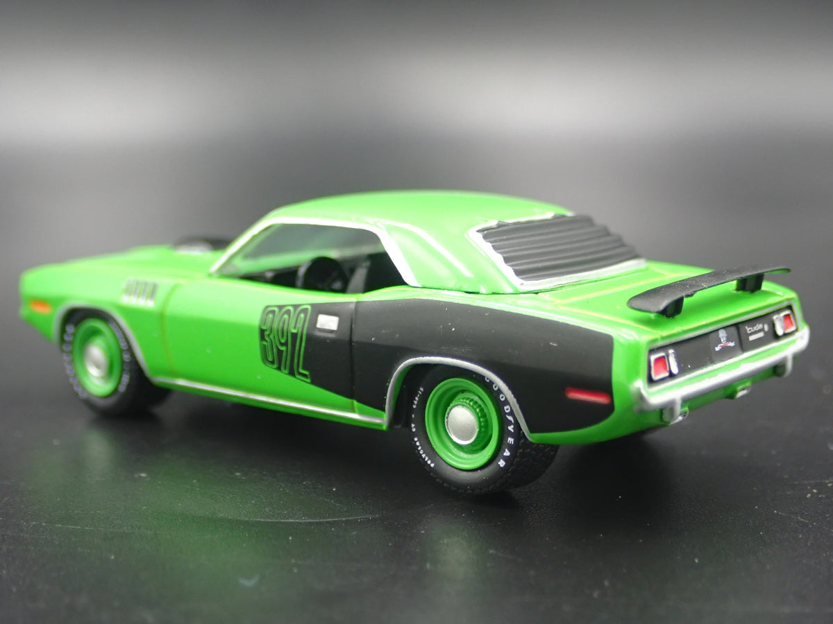 1971 71 PLYMOUTH HEMI CUDA RARE 1:64 SCALE COLLECTIBLE DIORAMA DIECAST MODEL CAR-Burning Rubber Toy Company