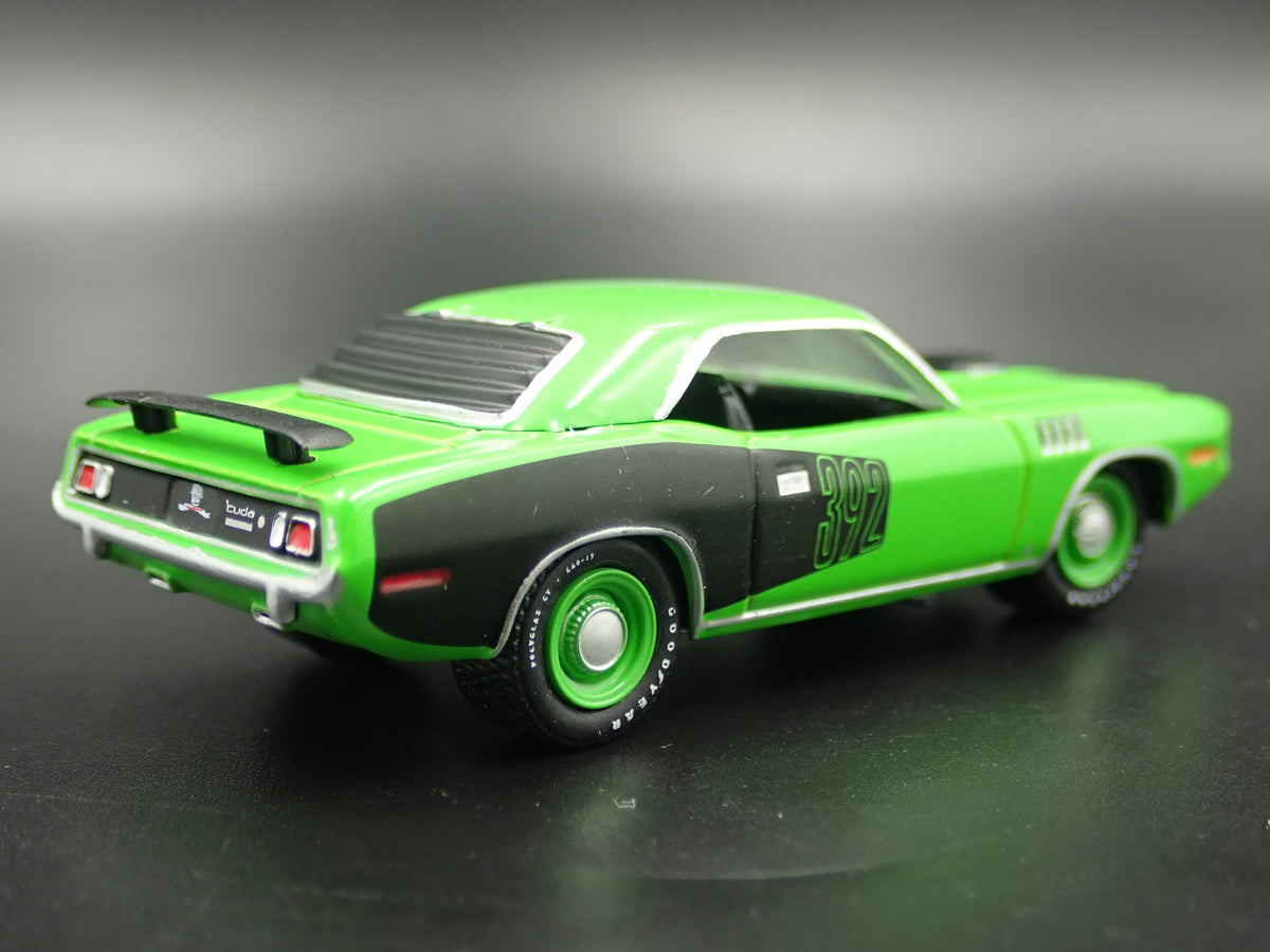 1971 71 PLYMOUTH HEMI CUDA RARE 1:64 SCALE COLLECTIBLE DIORAMA DIECAST MODEL CAR-Burning Rubber Toy Company