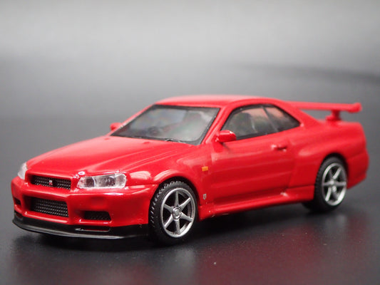 1999-2002 NISSAN SKYLINE GTR R34 VSPEC 1:64 SCALE COLLECTIBLE DIECAST MODEL CAR