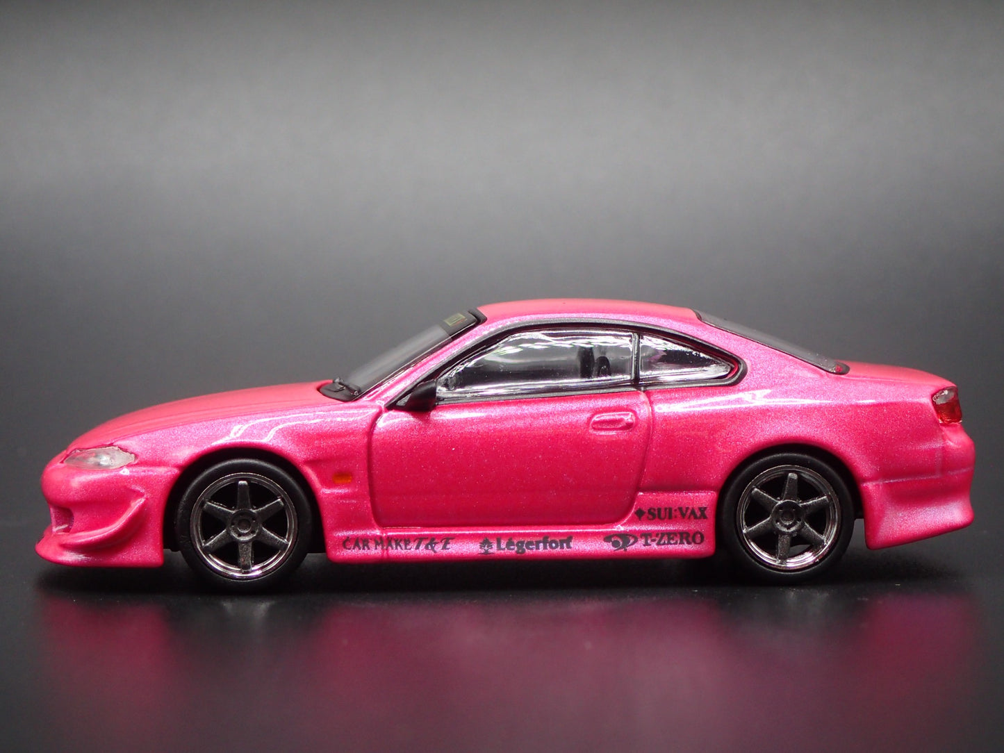 1999-2002 NISSAN SILVIA S15 VERTEX PINK 1:64 SCALE COLLECTIBLE DIECAST MODEL CAR