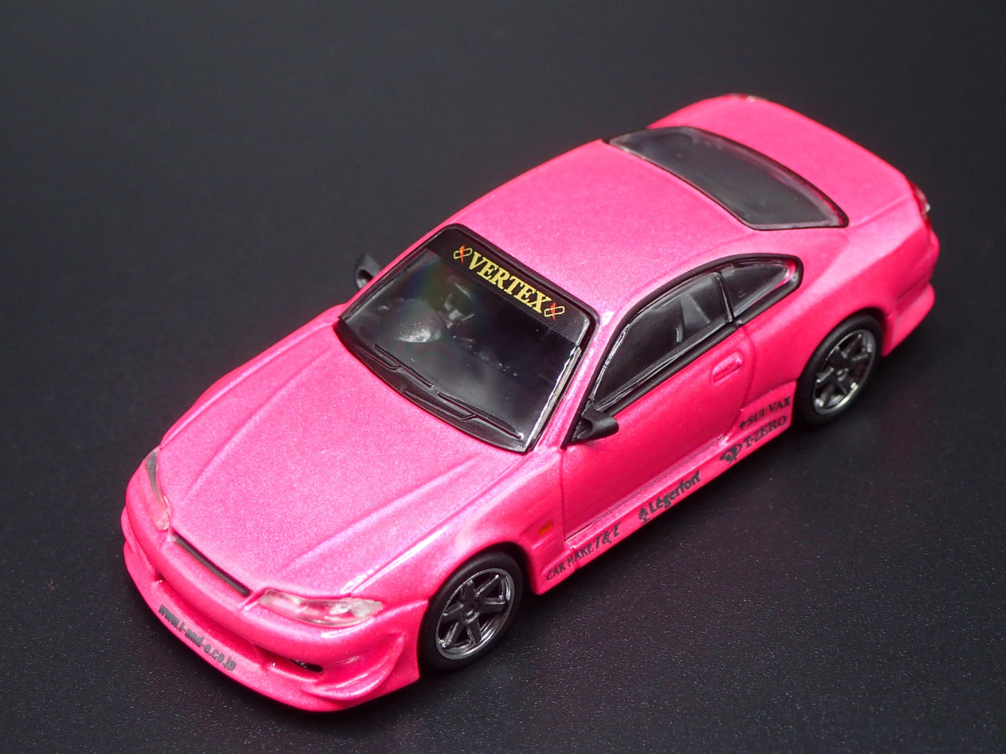 1999-2002 NISSAN SILVIA S15 VERTEX PINK 1:64 SCALE COLLECTIBLE DIECAST MODEL CAR