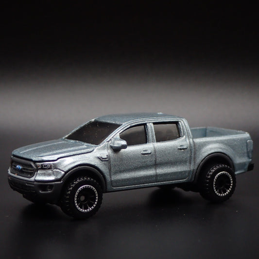 2019-2025 FORD RANGER PICKUP TRUCK SILVER 1/64 SCALE DIORAMA DIECAST MODEL CAR