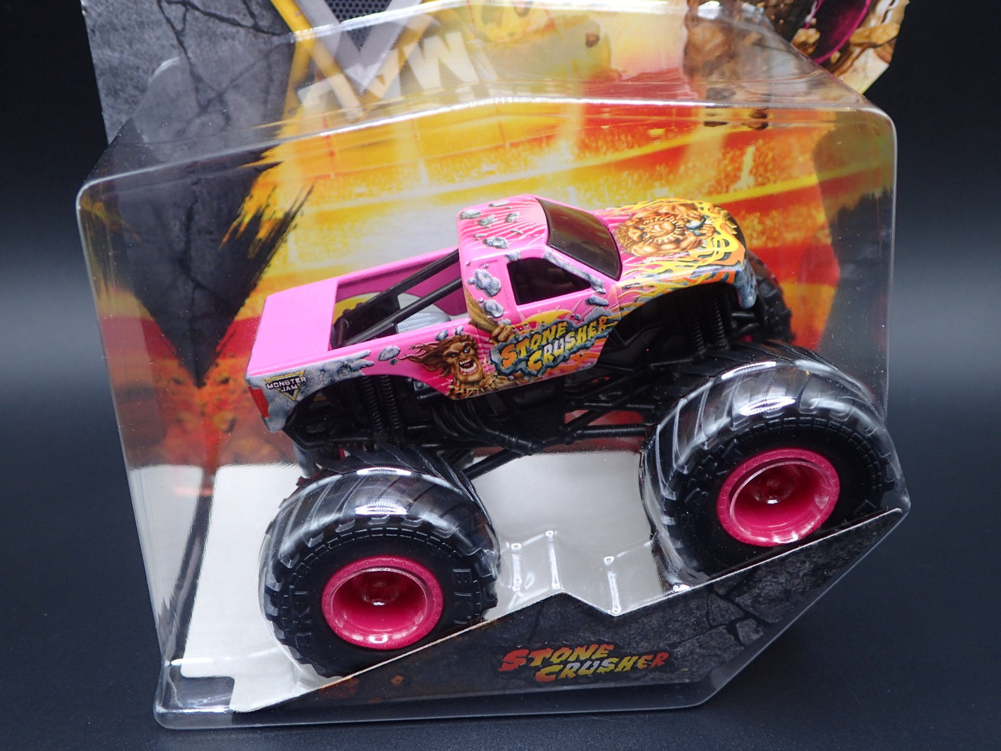 2025 SPIN MASTER MONSTER JAM TRUCK STONE CRUSHER DANGER DIVAS PINK SERIES 43