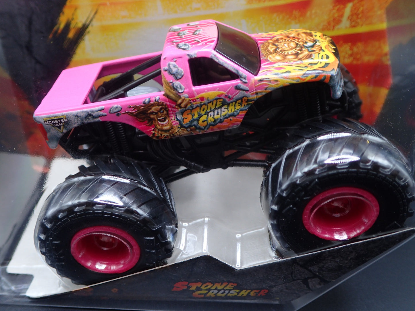2025 SPIN MASTER MONSTER JAM TRUCK STONE CRUSHER DANGER DIVAS PINK SERIES 43