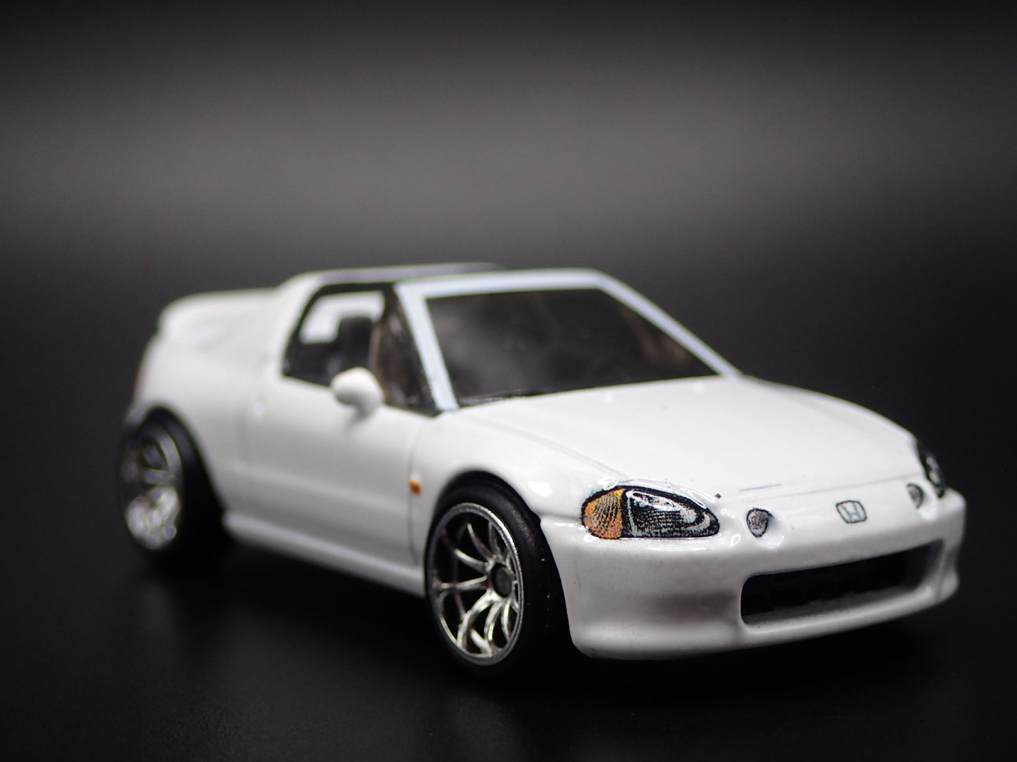 1993-1998 HONDA DEL SOL CRX WHITE 1:64 SCALE COLLECTIBLE DIECAST MODEL CAR
