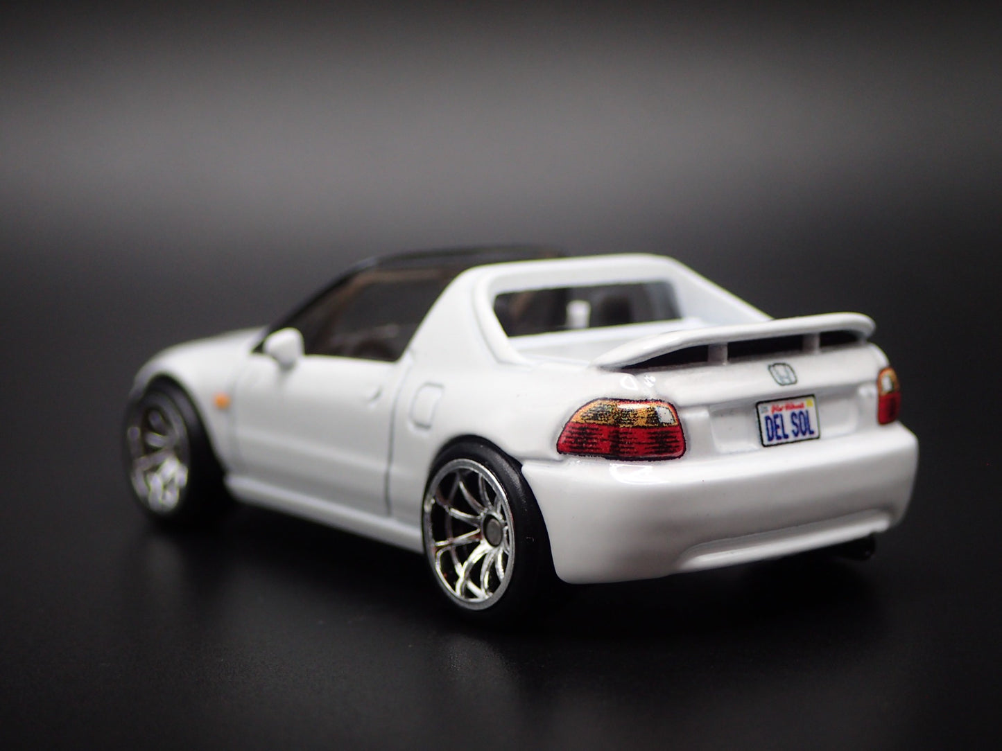1993-1998 HONDA DEL SOL CRX WHITE 1:64 SCALE COLLECTIBLE DIECAST MODEL CAR