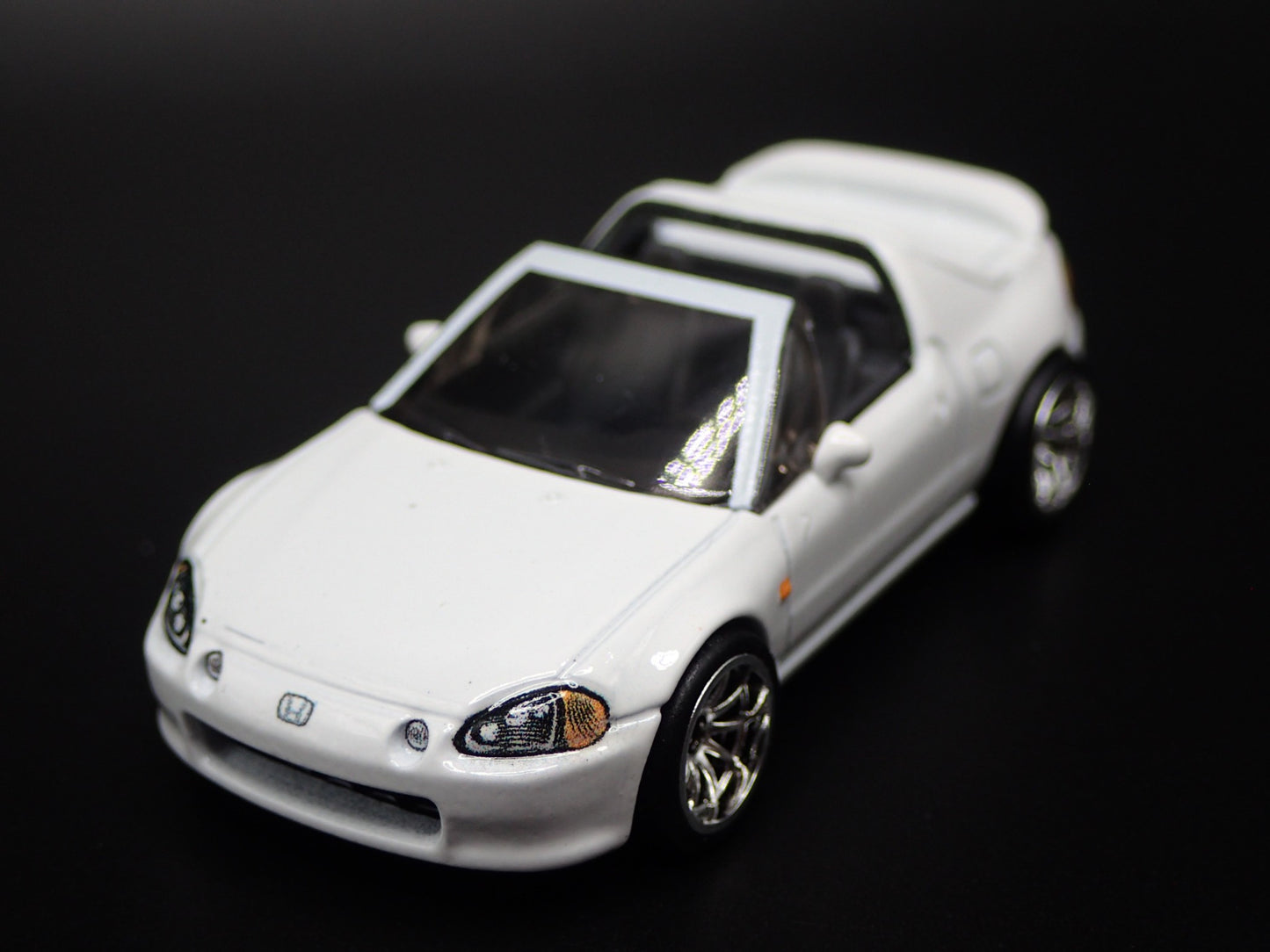 1993-1998 HONDA DEL SOL CRX WHITE 1:64 SCALE COLLECTIBLE DIECAST MODEL CAR