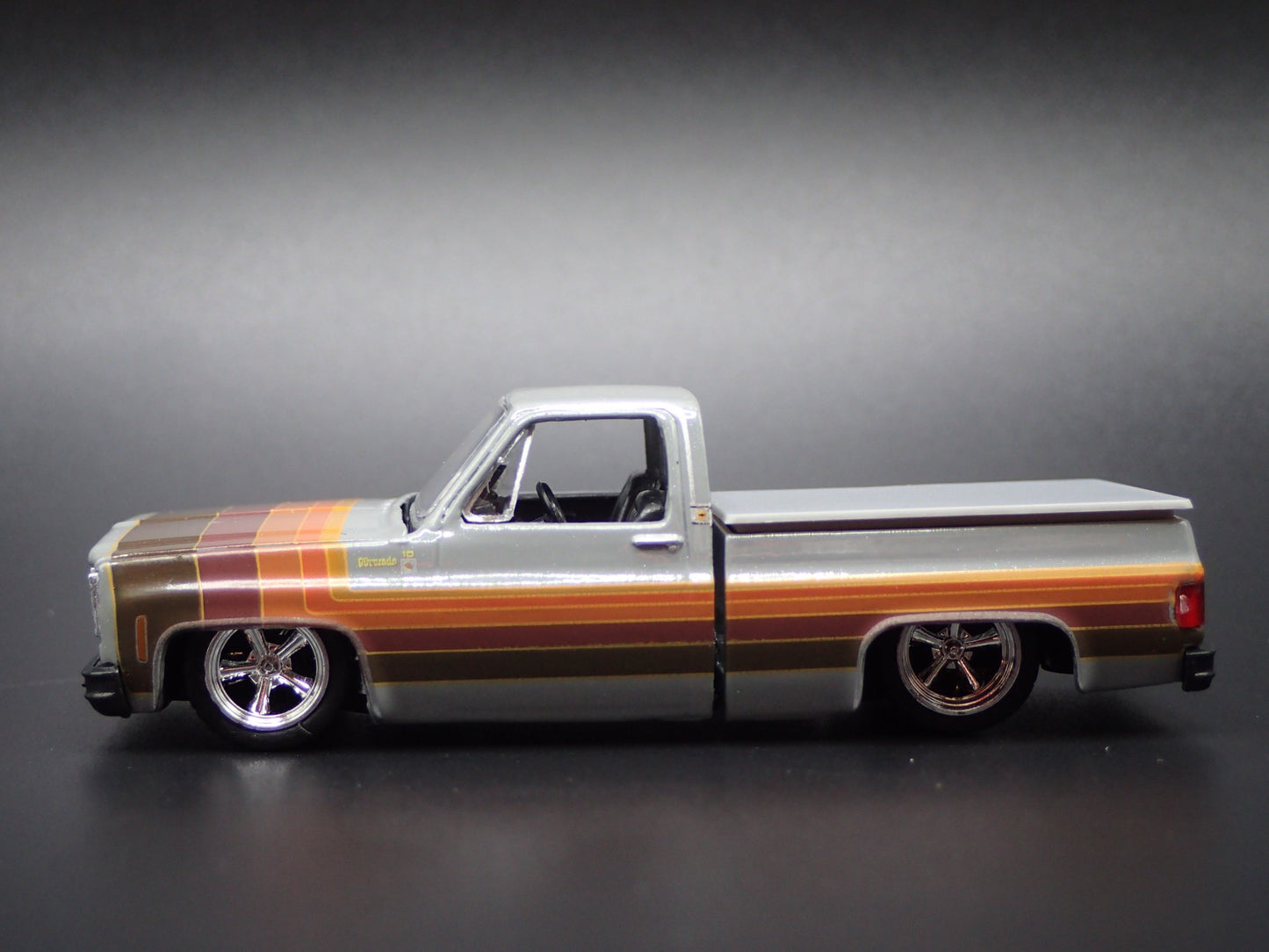 1978 CHEVY CHEVROLET C10 SILVERADO SQUAREBODY TRUCK GRAY 1/64 DIECAST MODEL CAR