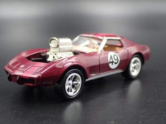 1975 75 CHEVY CHEVROLET CORVETTE BLOWN ENGINE RED 1:64 SCALE DIECAST MODEL CAR