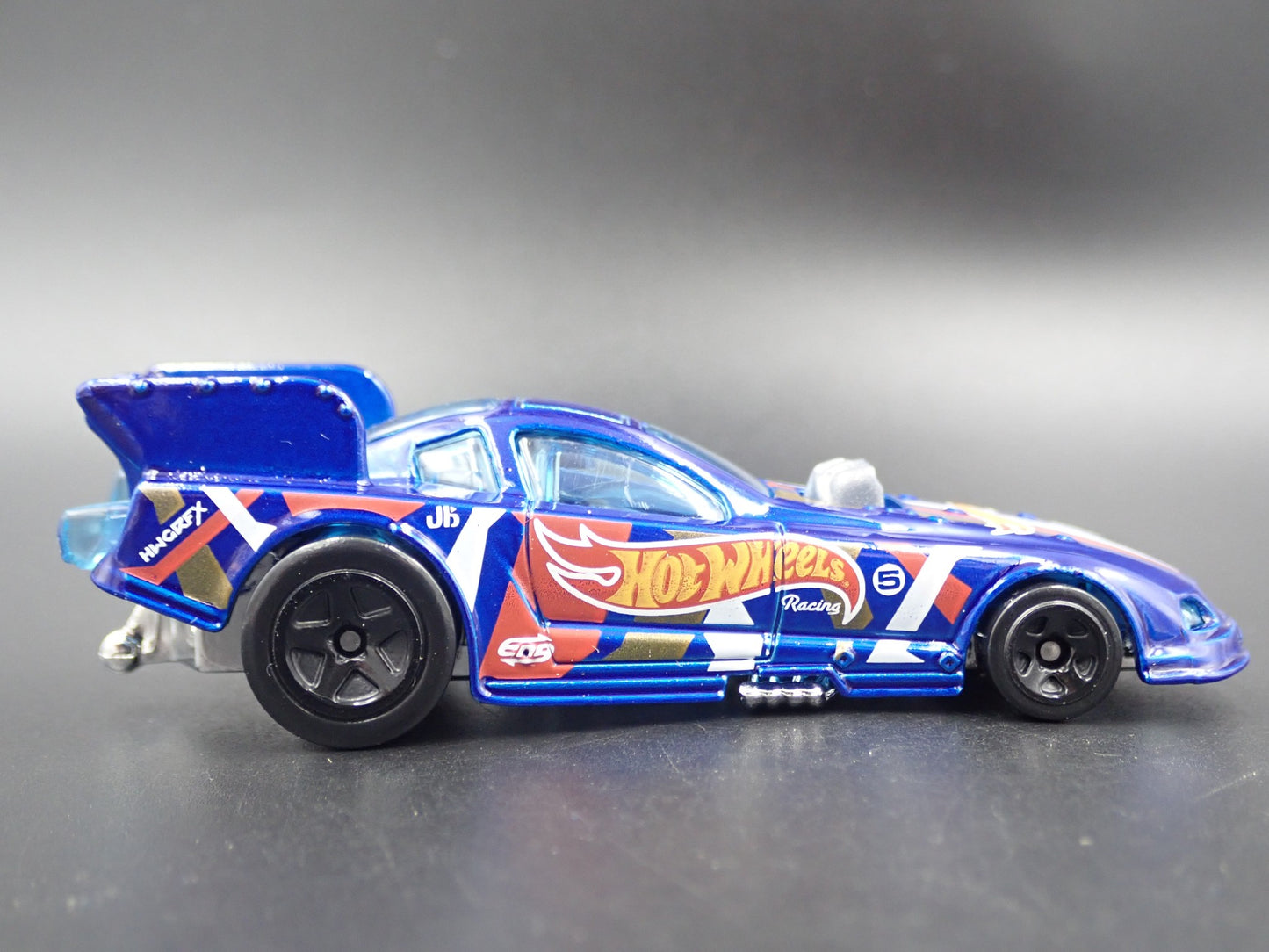 2005- 2009 FORD MUSTANG FUNNY CAR NHRA BLUE 1:64 SCALE DIORAMA DIECAST MODEL CAR