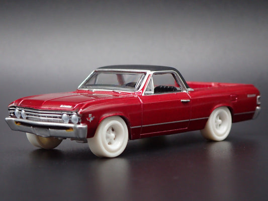 1967 67 CHEVY CHEVROLET EL CAMINO ULTRA RED CHASE 1:64 SCALE DIECAST MODEL CAR