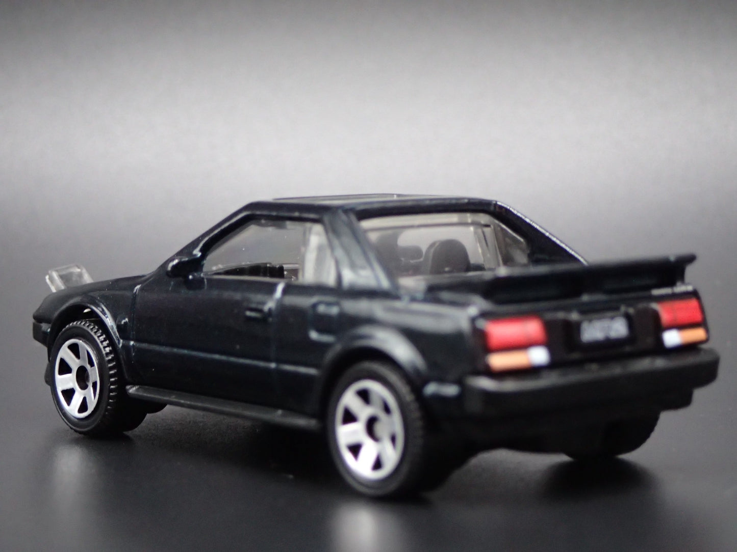 1984-1989 TOYOTA MR2 LIGHTS UP BLACK 1/64 SCALE COLLECTIBLE DIECAST MODEL CAR