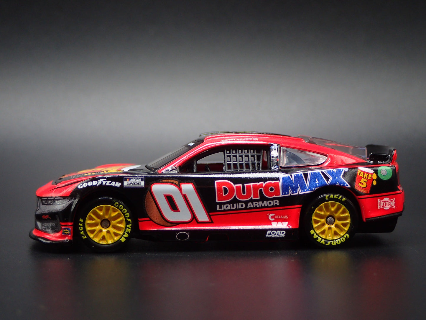 2025 25 FORD MUSTANG #01 COREY LAJOIE TAKE 5 OIL  NASCAR 1:64 DIECAST MODEL CAR