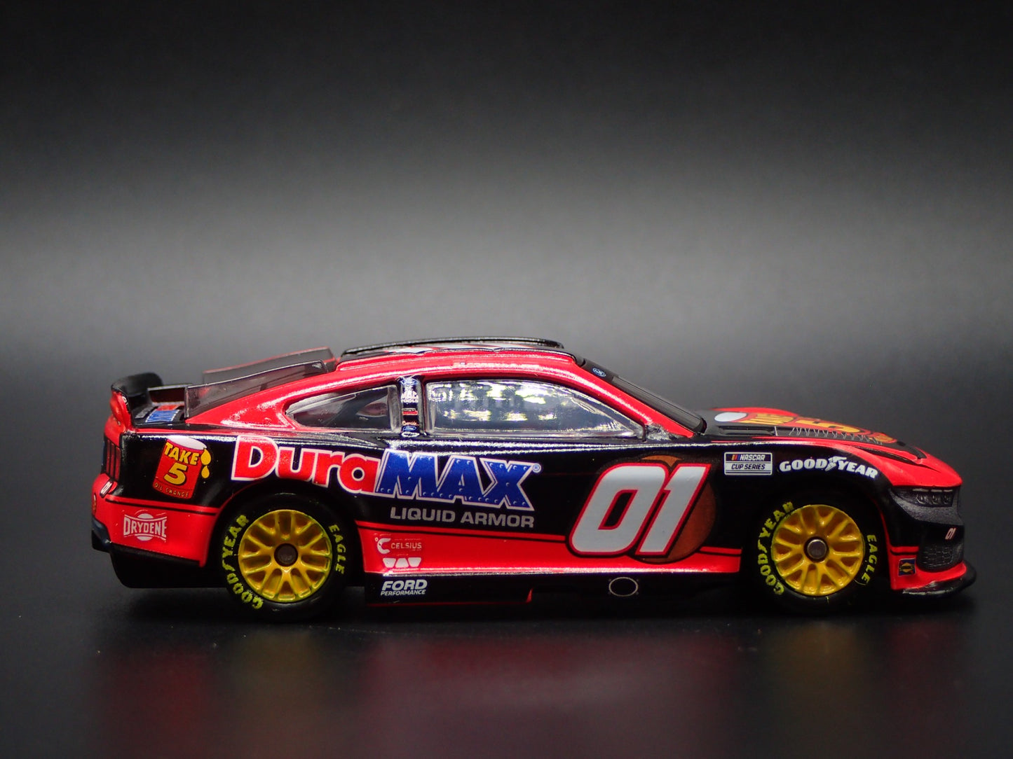 2025 25 FORD MUSTANG #01 COREY LAJOIE TAKE 5 OIL  NASCAR 1:64 DIECAST MODEL CAR