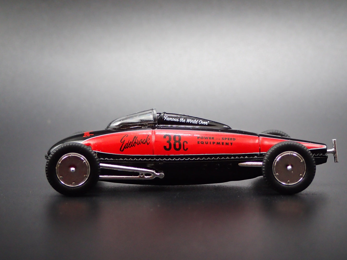 VINTAGE RACING 1938-1950 BELLY TANKER EDELBROCK 1/64 SCALE DIECAST MODEL CAR