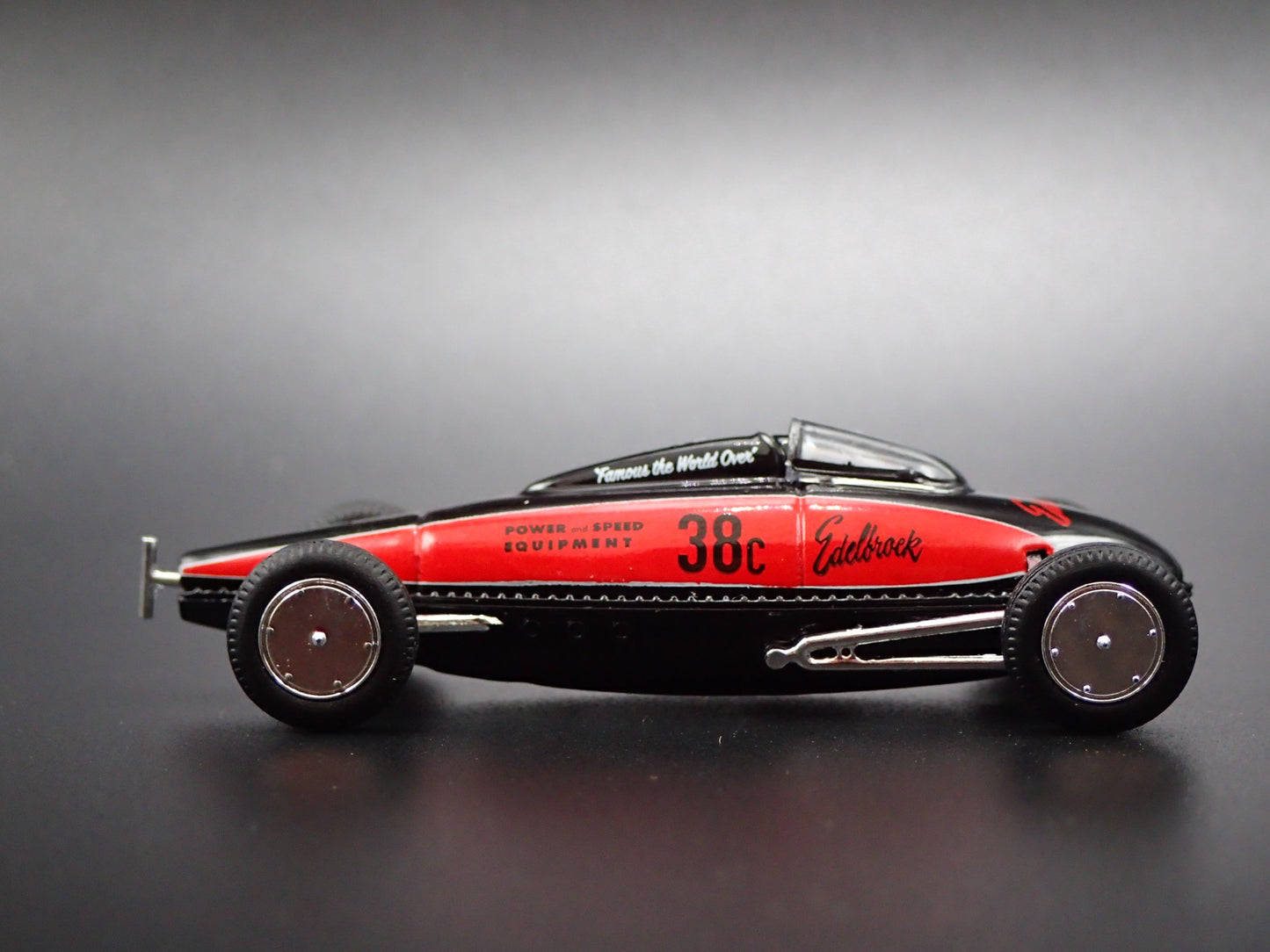 VINTAGE RACING 1938-1950 BELLY TANKER EDELBROCK 1/64 SCALE DIECAST MODEL CAR