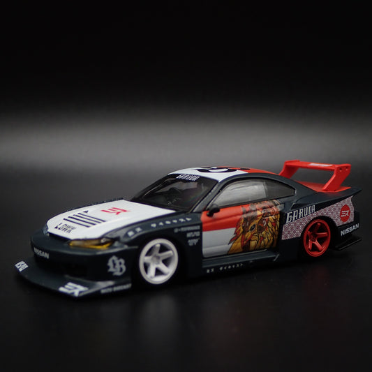 NISSAN S15 SILVIA LB SUPER SILHOUTTE GARUDA 1:64 SCALE DIORAMA DIECAST MODEL CAR