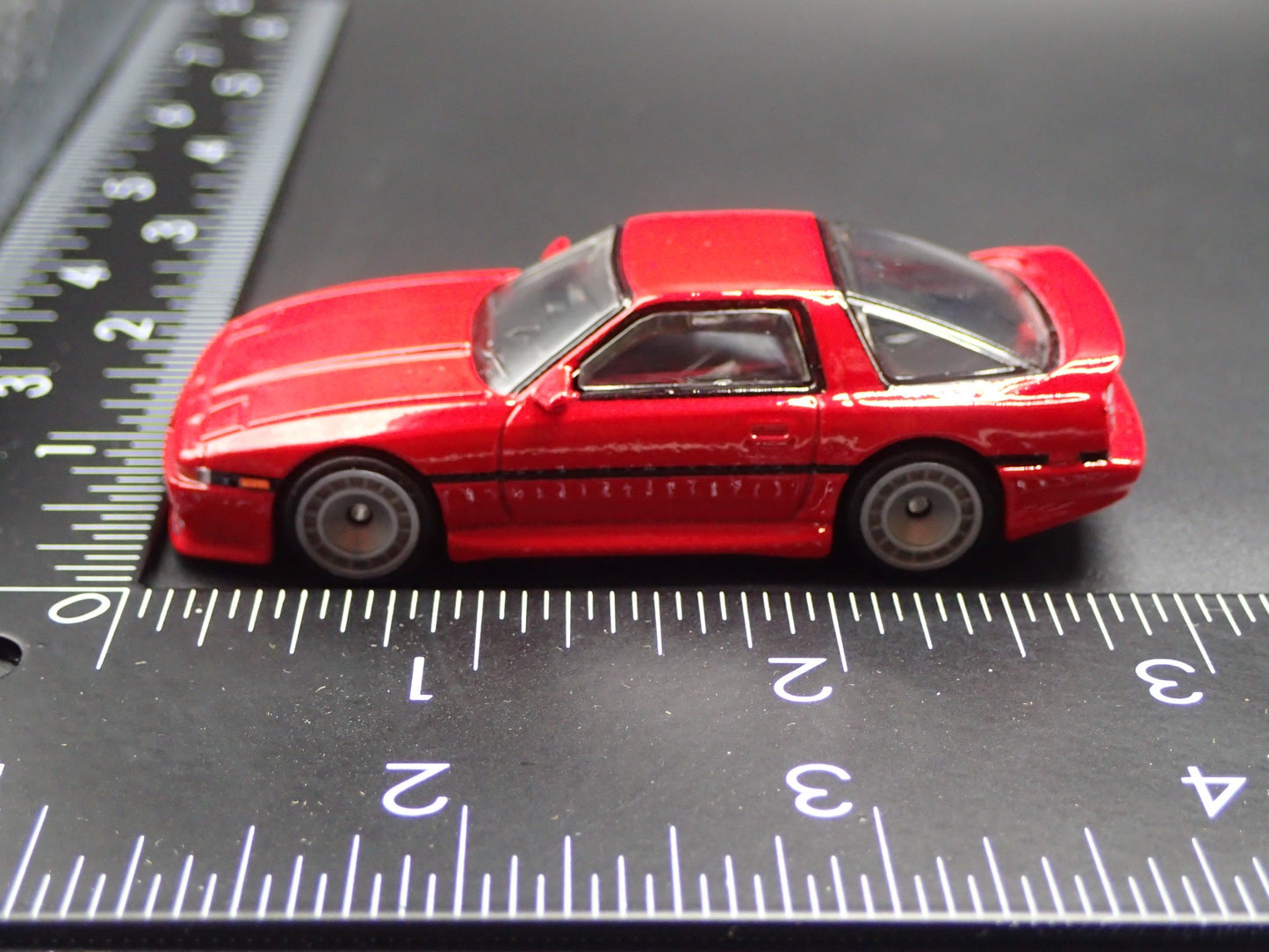 1986-1993 TOYOTA SUPRA RED 1/64 SCALE COLLECTIBLE DIORAMA DIECAST MODEL CAR