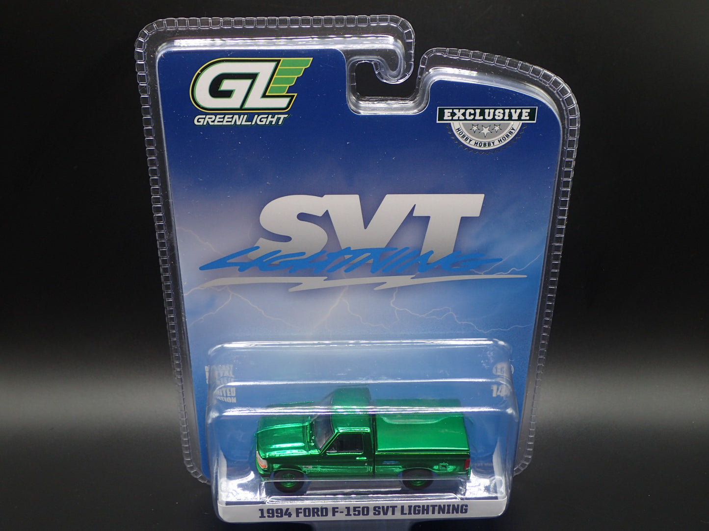 2025 GREENLIGHT GREEN MACHINE 1994 FORD F150 SVT LIGHTNING TRUCK HOBBY EXCLUSIVE