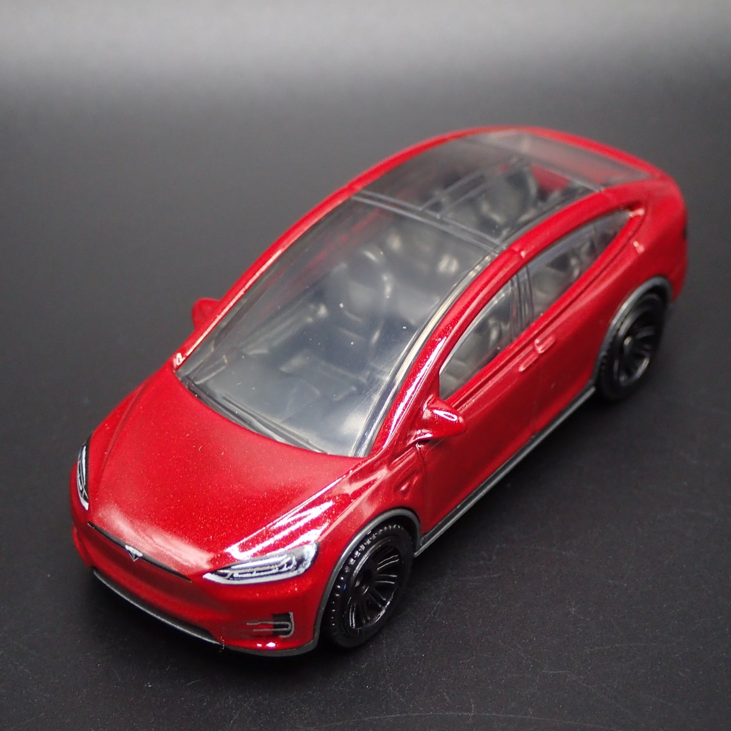 2016-2025 TESLA MODEL X SUV RED 1:64 SCALE COLLECTIBLE DIORAMA DIECAST MODEL CAR