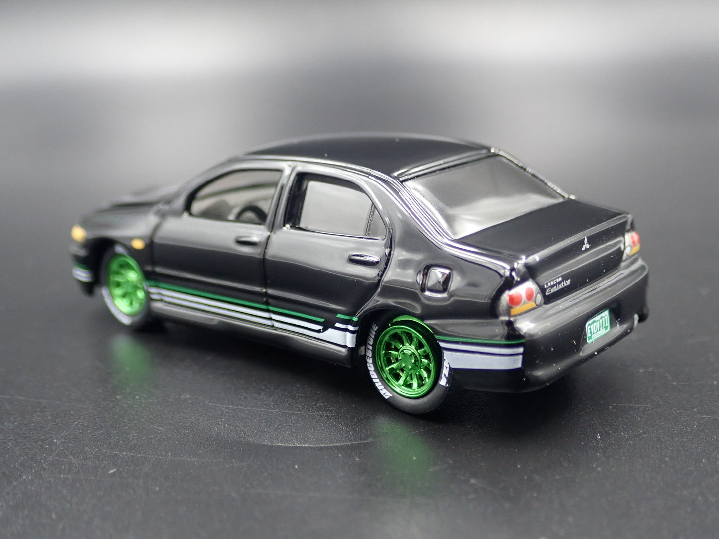 1999-2007 MITSUBISHI LANCER EVOLUTION EVO IV BLACK 1:64 SCALE DIECAST MODEL CAR