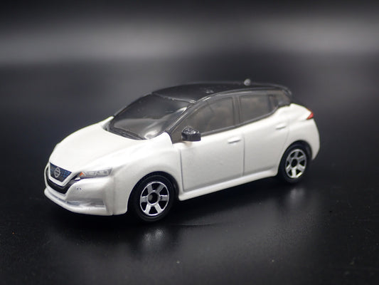 2018-2025 NISSAN LEAF 4 FOUR DOOR WHITE 1:64 SCALE COLLECTIBLE DIECAST MODEL CAR