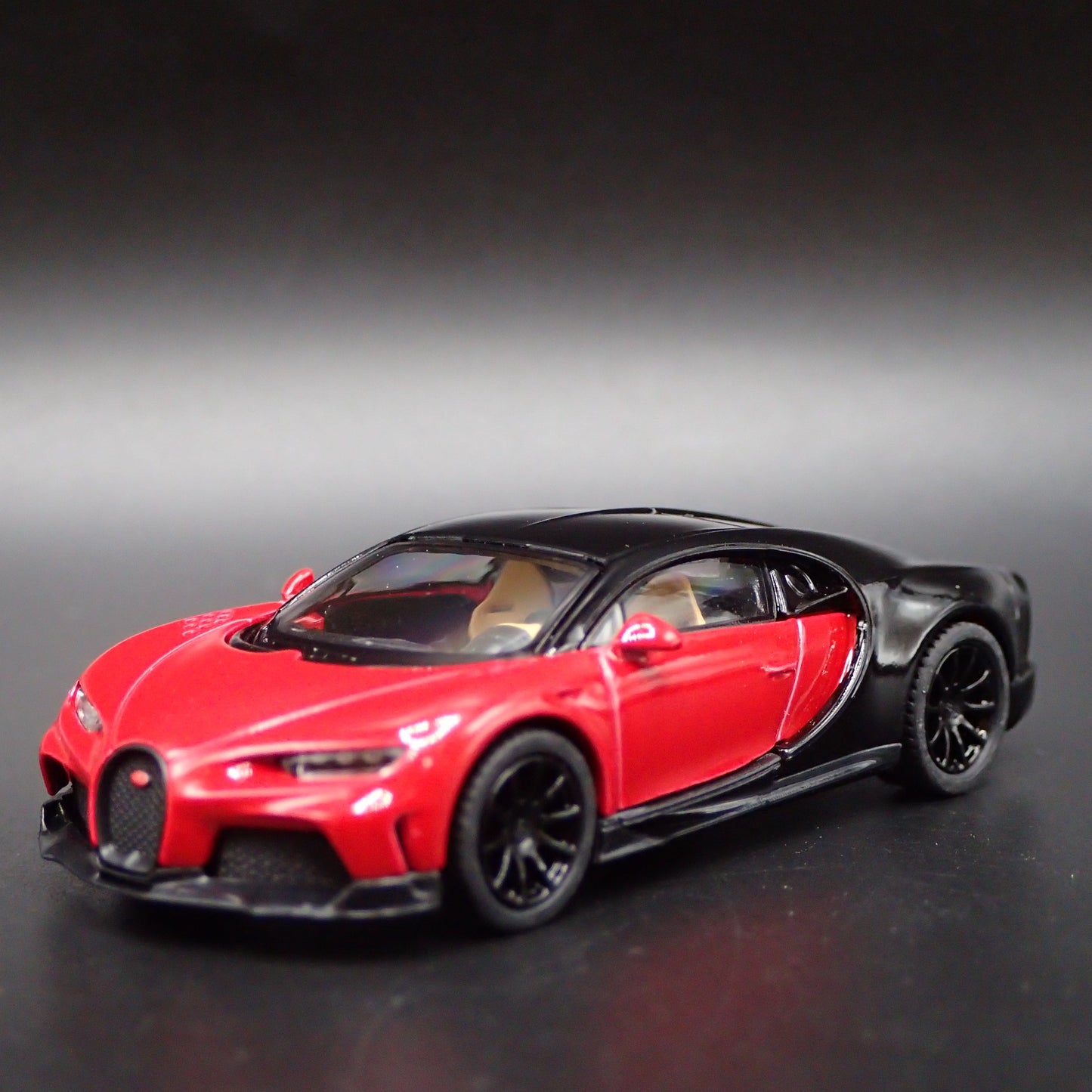2016-2024 BUGATTI CHIRON SUPERSPORT RED 1:64 SCALE DIORAMA DIECAST MODEL CAR