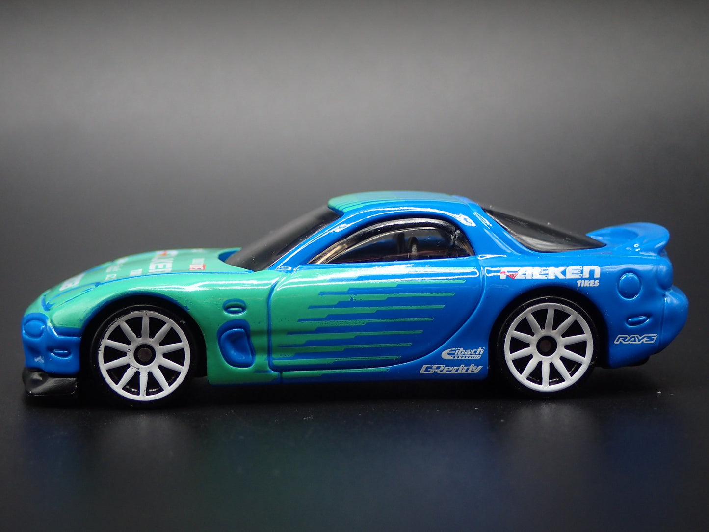 1992-2002 MAZDA RX7 JDM FALKEN 1:64 SCALE COLLECTIBLE DIORAMA DIECAST MODEL CAR