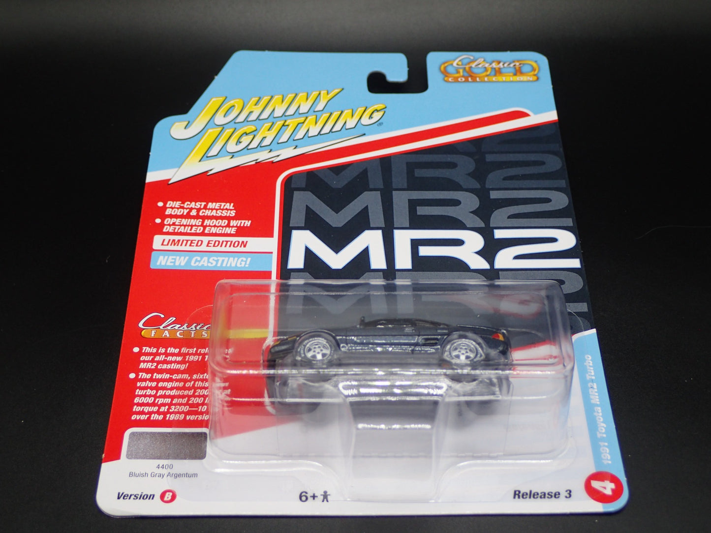 1991 TOYOTA MR2 TURBO 2026 JOHNNY JL WHITE LIGHTNING CLASSIC GOLD RELEASE 3 B