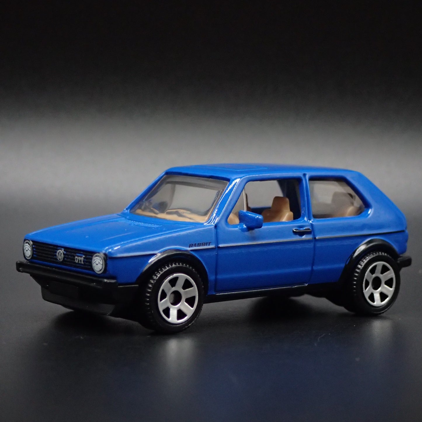 1974-1983 VW VOLKSWAGEN GOLF MK1 BLUE RARE 1:64 SCALE DIORAMA DIECAST MODEL CAR
