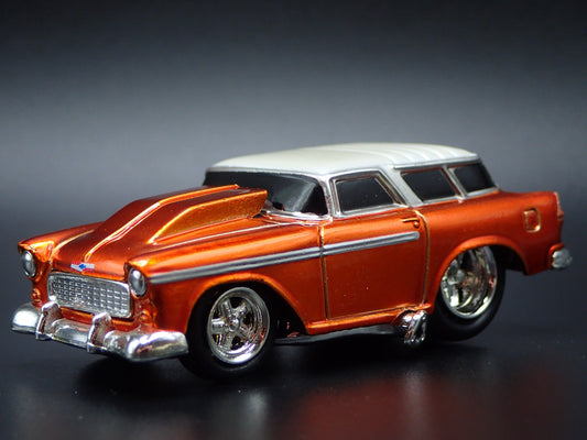1955 55 CHEVY CHEVROLET NOMAD STATION WAGON 1:64 SCALE DIORAMA DIECAST MODEL CAR