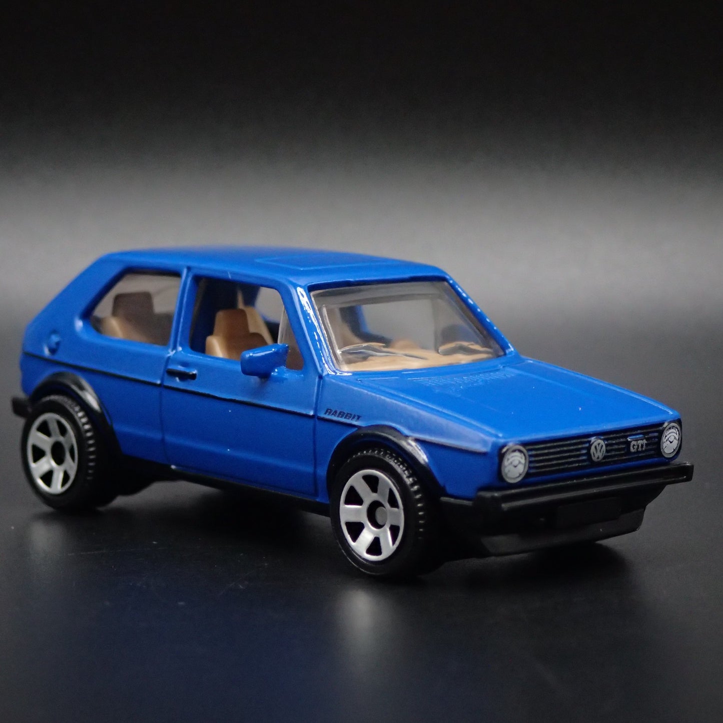 1974-1983 VW VOLKSWAGEN GOLF MK1 BLUE RARE 1:64 SCALE DIORAMA DIECAST MODEL CAR