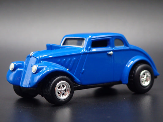 1933 33 WILLYS GASSER COUPE NHRA BLUE RARE 1:64 SCALE DIORAMA DIECAST MODEL CAR