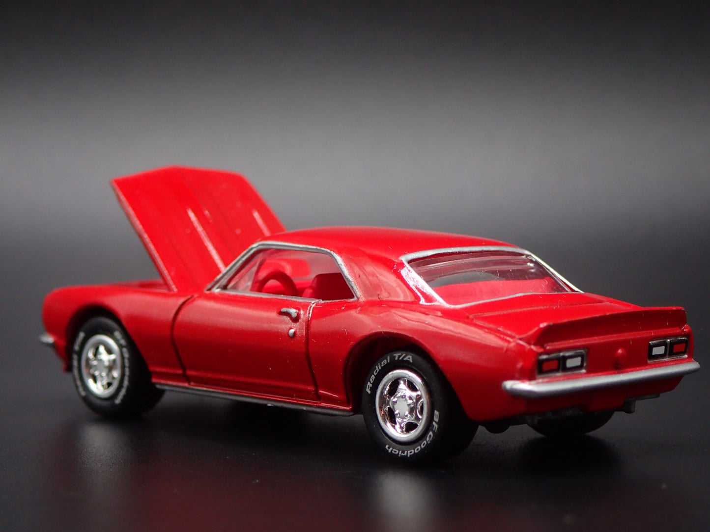 1967 67 CHEVY CHEVROLET CAMARO COUPE RED 1:64 SCALE DIORAMA DIECAST MODEL CAR