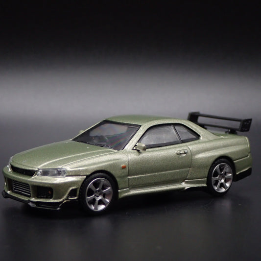 1999-2002 NISSAN SKYLINE GTR BNR34 R34 Tommykaira 1:64 SCALE DIECAST MODEL CAR