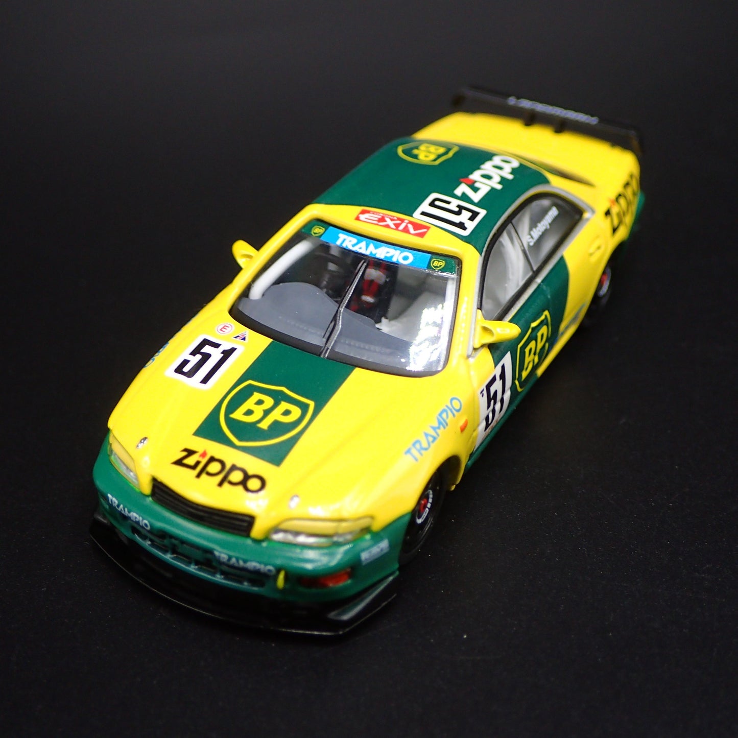 TOYOTA CORONA EXIV #51 ZIPPO JTCC 1995 RARE 1/64 SCALE DIORAMA DIECAST MODEL CAR