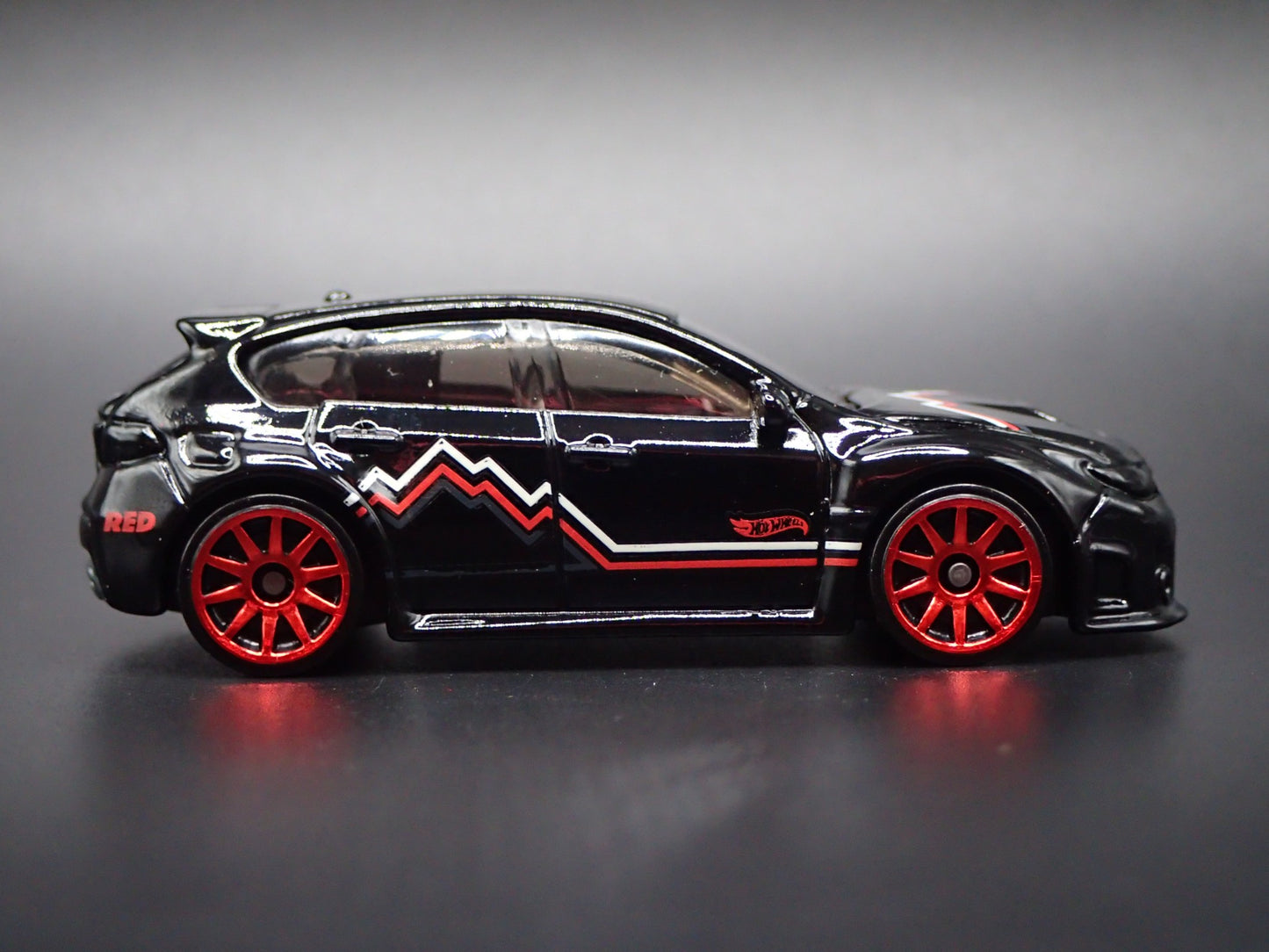 2007-2014 SUBARU WRX STI BLACK 1:64 SCALE COLLECTIBLE DIORAMA DIECAST MODEL CAR