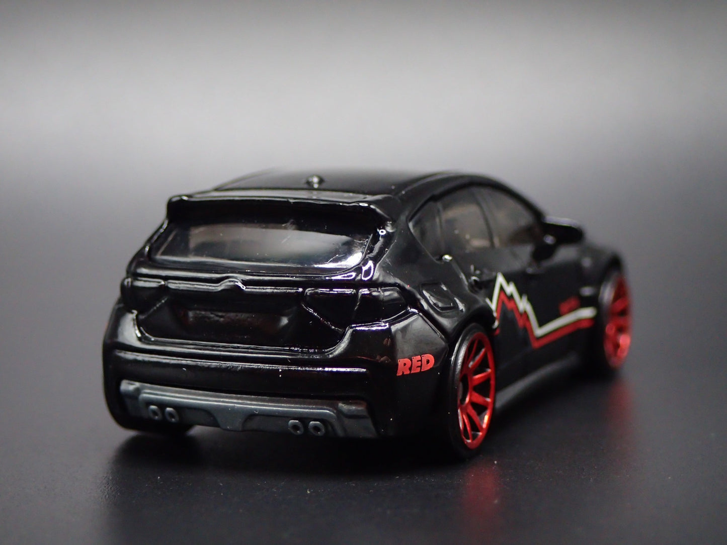 2007-2014 SUBARU WRX STI BLACK 1:64 SCALE COLLECTIBLE DIORAMA DIECAST MODEL CAR