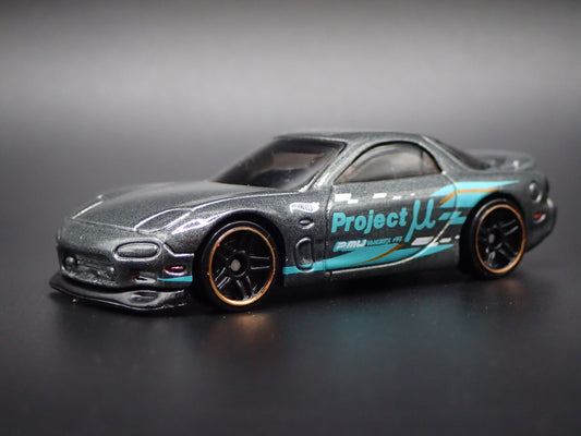 1992-2002 MAZDA RX7 JDM GRAY 1:64 SCALE COLLECTIBLE DIORAMA DIECAST MODEL CAR