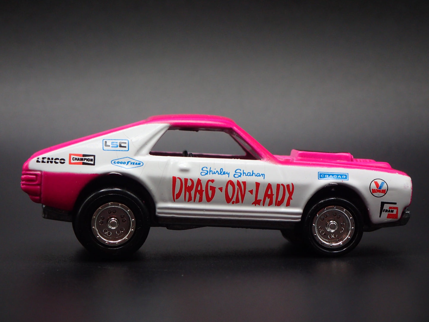 1969 69 AMC AMX DRAG ON LADY NHRA PINK 1:64 SCALE COLLECTIBLE DIECAST MODEL CAR