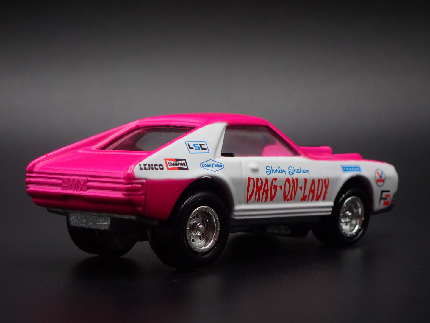 1969 69 AMC AMX DRAG ON LADY NHRA PINK 1:64 SCALE COLLECTIBLE DIECAST MODEL CAR
