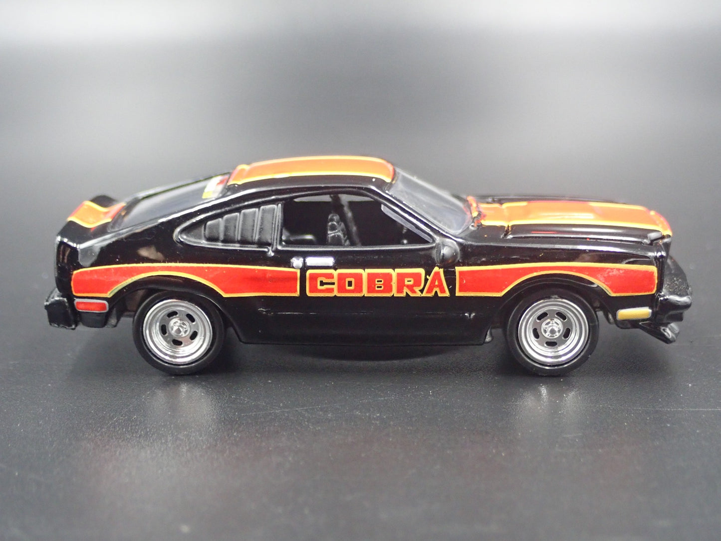 1978 78 FORD MUSTANG II COBRA II BLACK 1:64 SCALE COLLECTIBLE DIECAST MODEL CAR