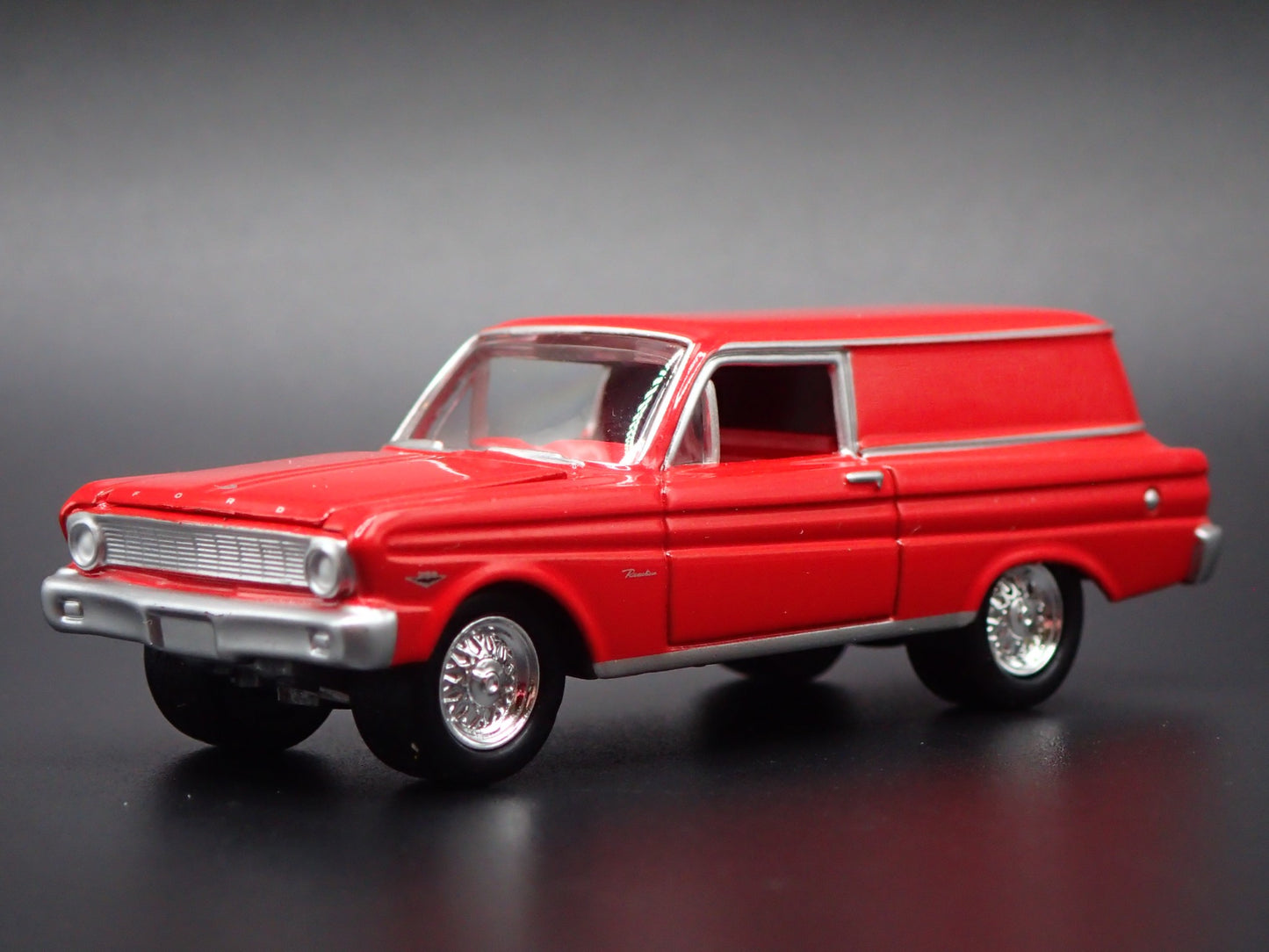 1965 65 FORD FALCON SEDAN DELIVERY RED 1:64 SCALE DIORAMA DIECAST MODEL CAR