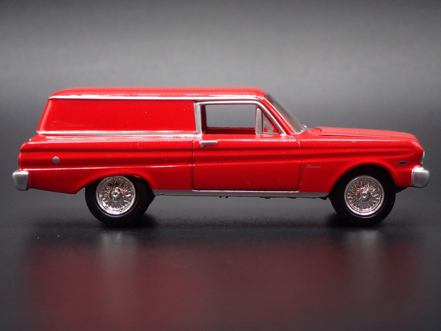 1965 65 FORD FALCON SEDAN DELIVERY RED 1:64 SCALE DIORAMA DIECAST MODEL CAR