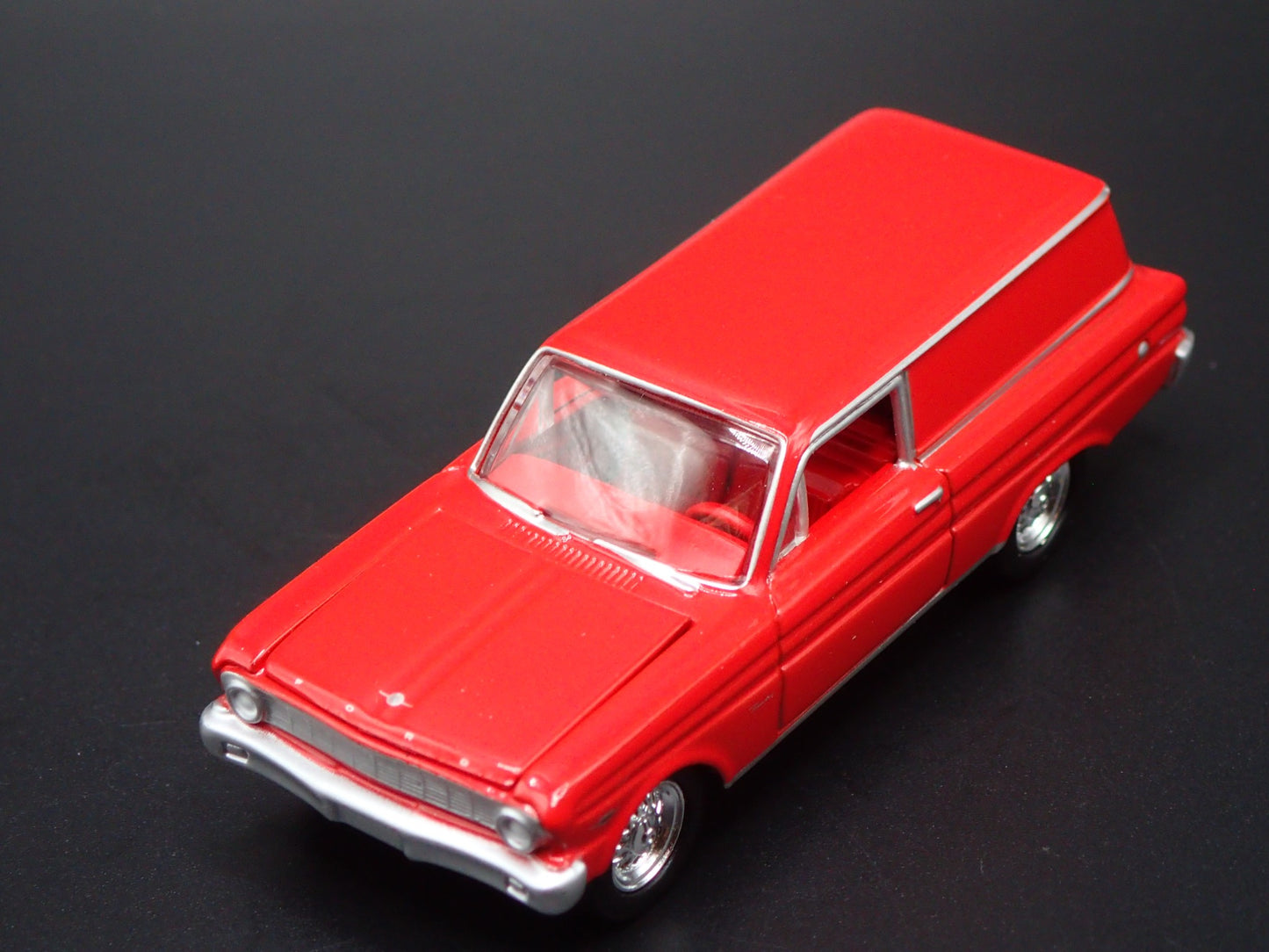 1965 65 FORD FALCON SEDAN DELIVERY RED 1:64 SCALE DIORAMA DIECAST MODEL CAR