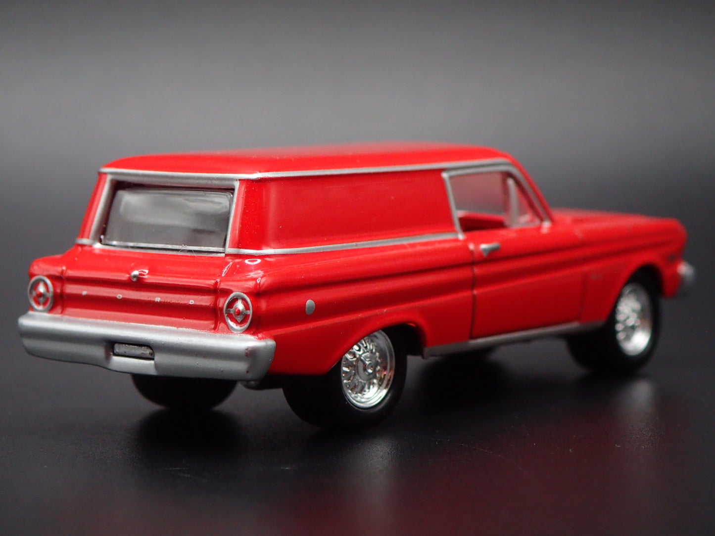 1965 65 FORD FALCON SEDAN DELIVERY RED 1:64 SCALE DIORAMA DIECAST MODEL CAR