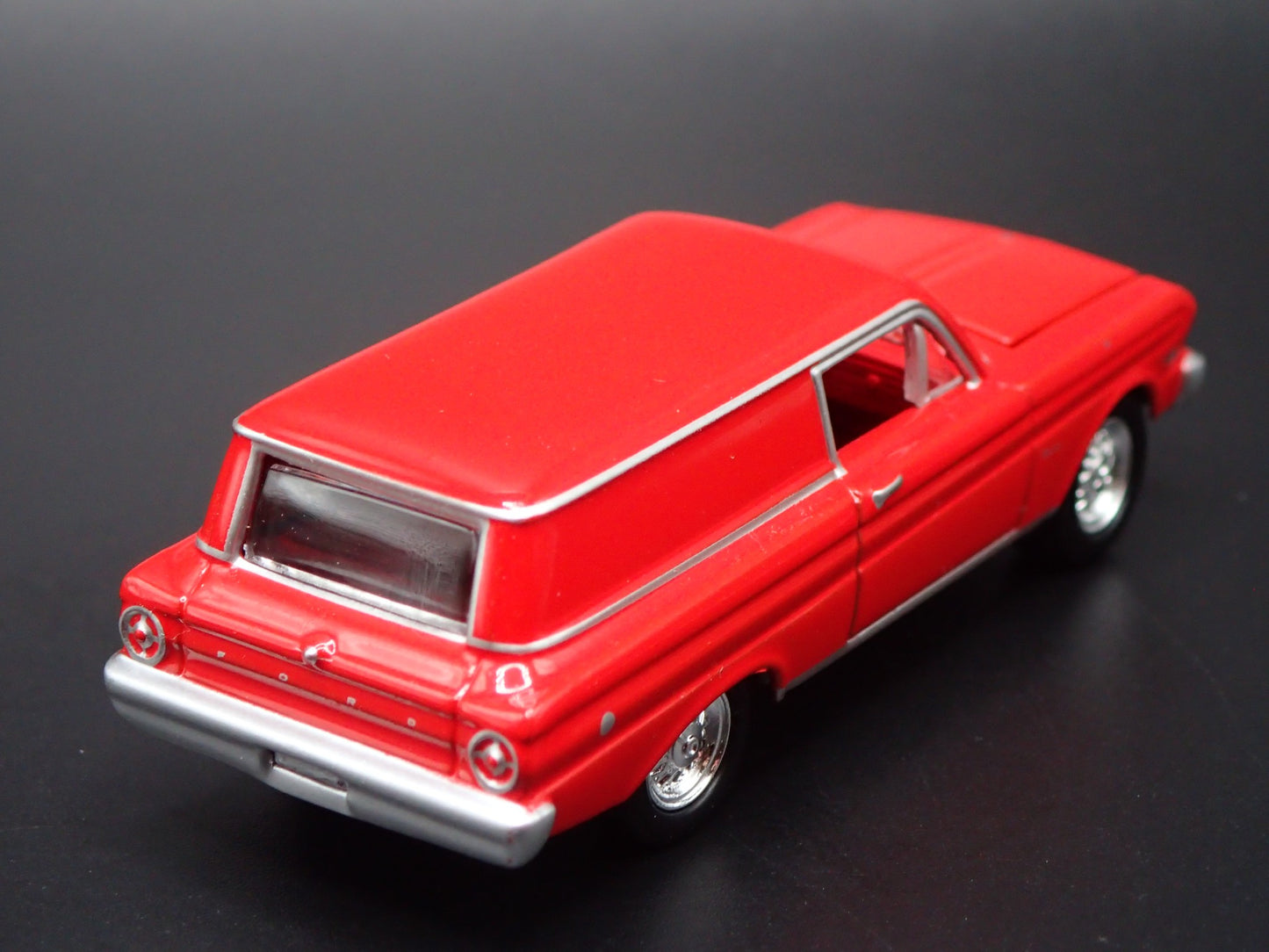 1965 65 FORD FALCON SEDAN DELIVERY RED 1:64 SCALE DIORAMA DIECAST MODEL CAR