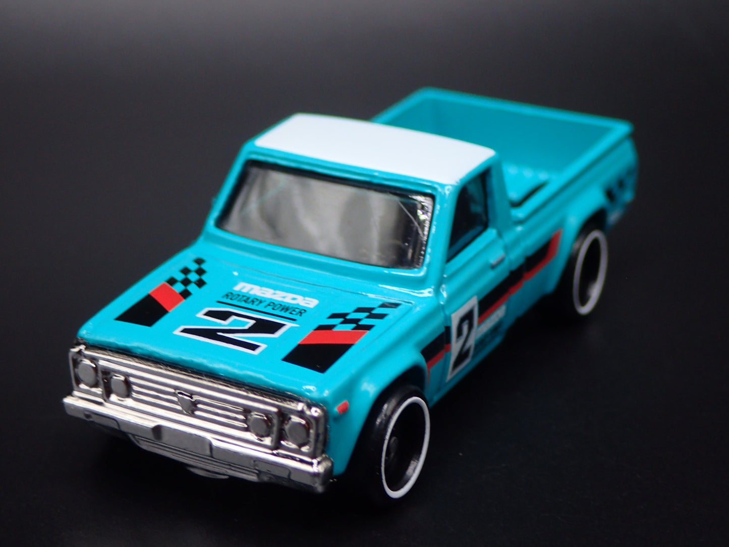 1974-1977 MAZDA REPU PICKUP TRUCK JDM TEAL 1:64 SCALE DIORAMA DIECAST MODEL CAR